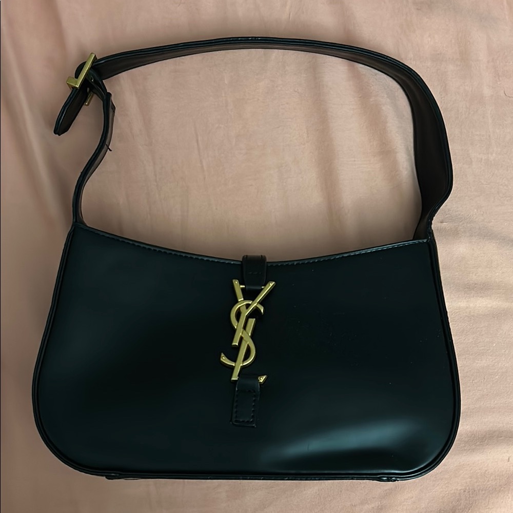 YSL Black Leather Shoulder Bag
